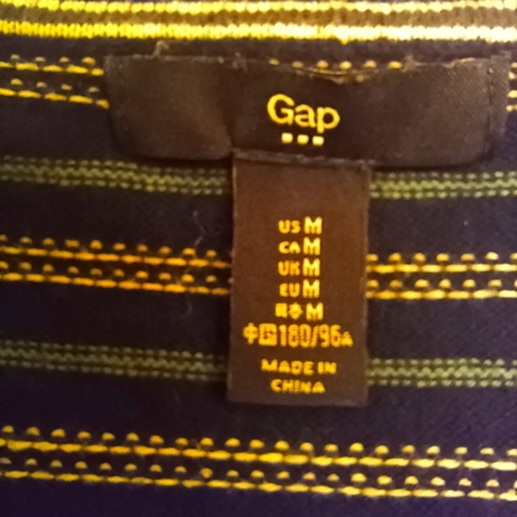 GAP Men's Cotton V neck stripe sweater - Picture 5 of 9